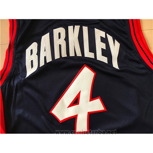 Camiseta USA 1996 Charles Barkley #4 Negro